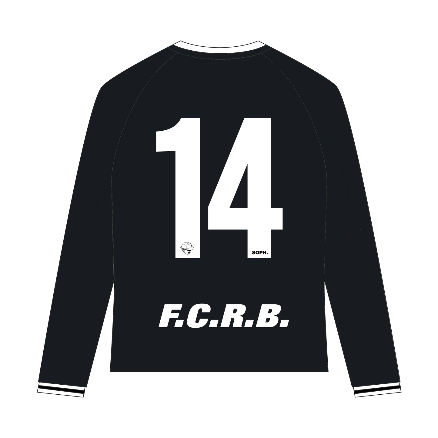 F.C.R.B. L/S GAME SHIRT - BLACK